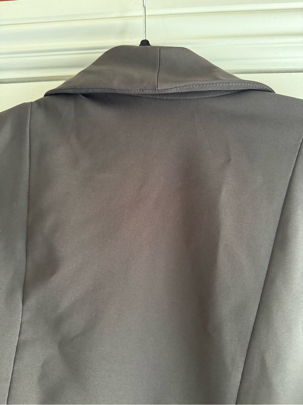 torrid Charcoal Sleeveless Draped Blazer Vest - Picture 9 of 9